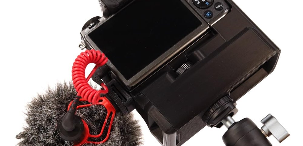 Battery Grip with extra cold shoe for Canon EOS M5 by CustomBatteryGrips