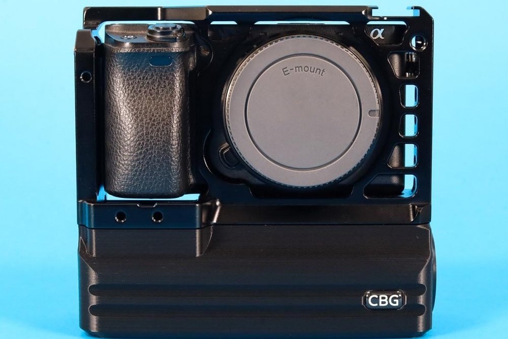 Custom Battery Grips Battery Add-On for SmallRig 1661 Cage compatible with Sony A6000 A6300 A6400 and A6500 cameras