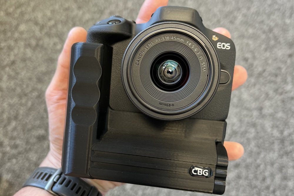 Battery Grip for Canon EOS R50 by Custom Battery Grips