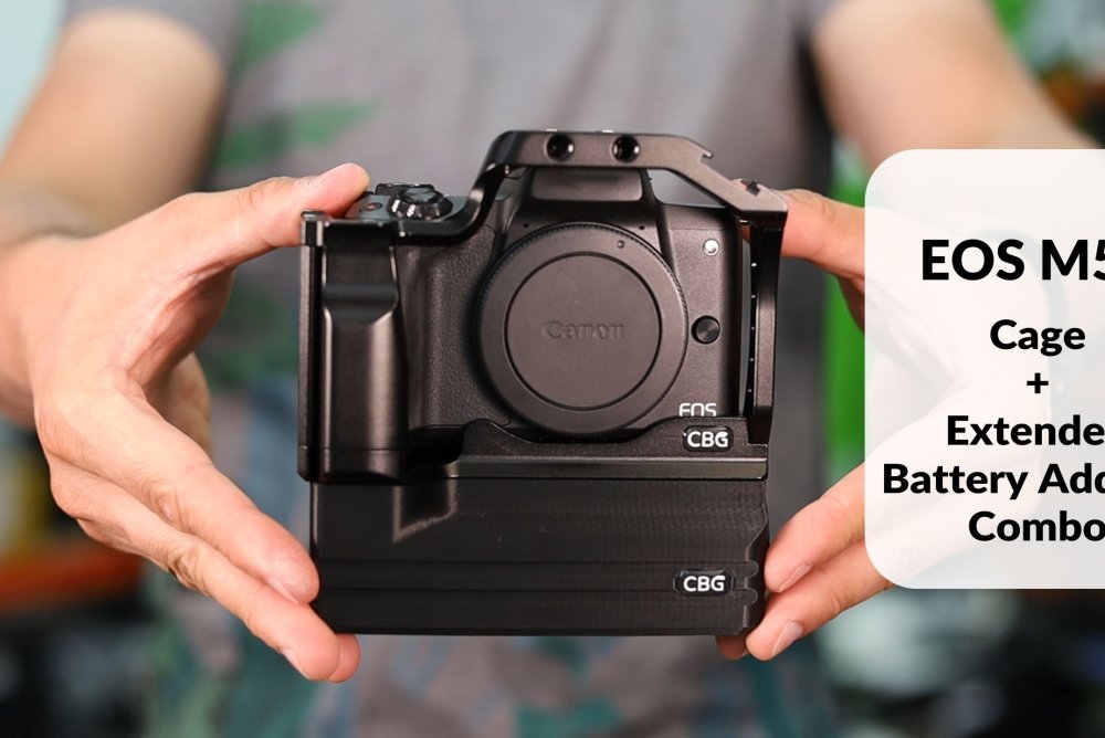 Battery Extension Add-On for Canon EOS M50 Cage
