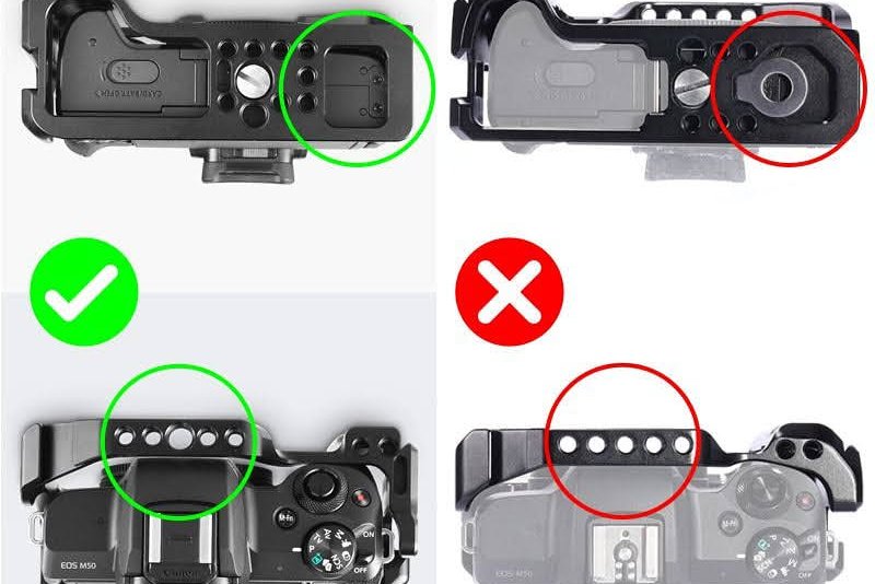 SmallRig 2168 Cage - old vs new - design change