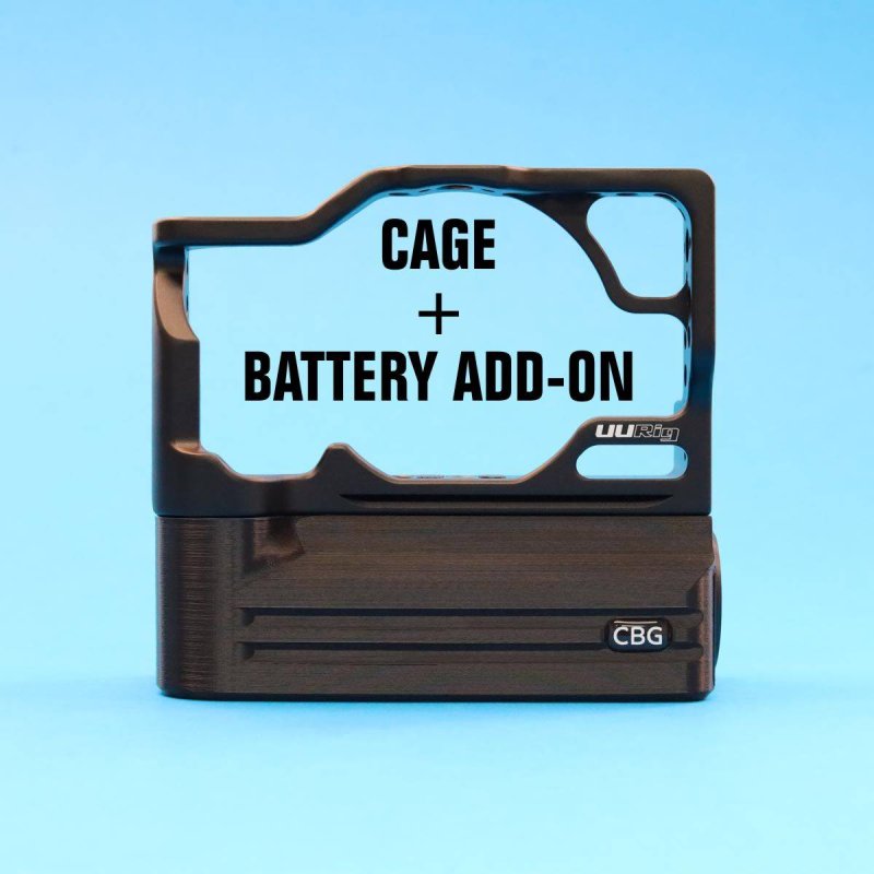 
                                    Cage + Battery Add-On For Canon EOS M6 Mark II