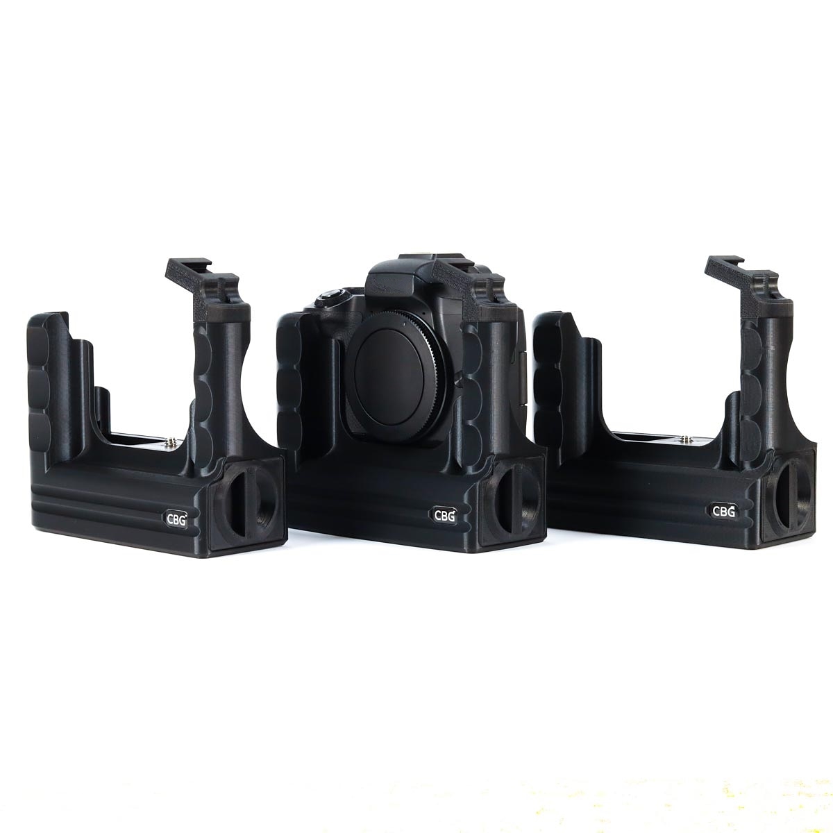 Extended Battery Grip for Canon EOS M50 with extra cold shoe